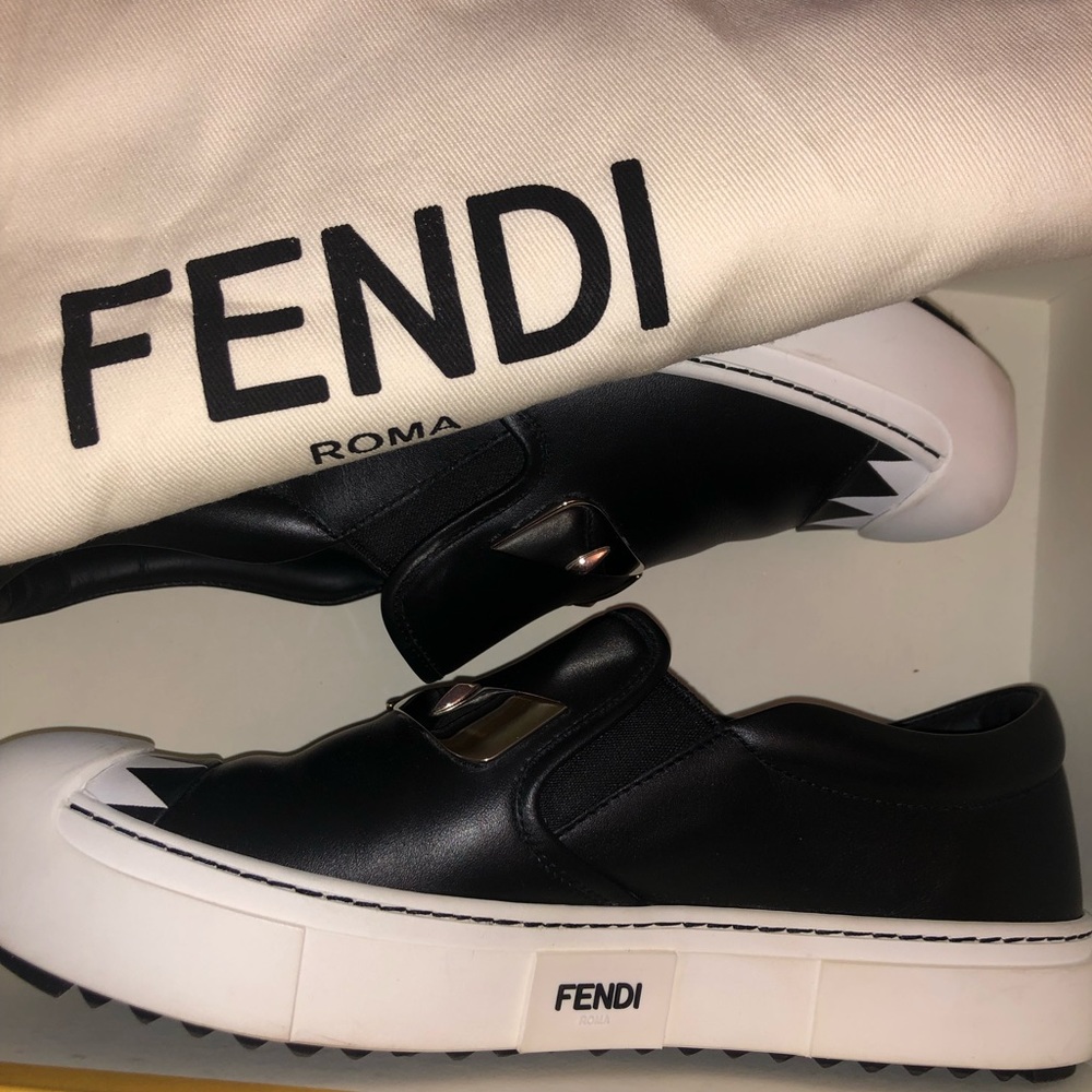 Fendi Monster Slip-On Sneakers